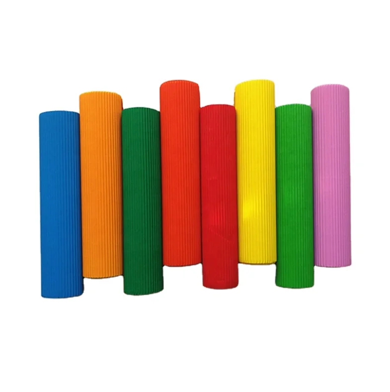 Wholesale color corrugated paper black kraft corrugated cardboard paper roll or sheets