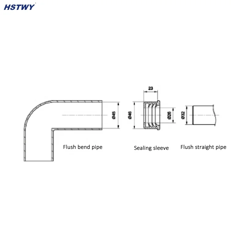 HT30927 Flush Pipe Rubber Seal Ring Gasket for Concealed Cistern Fittings