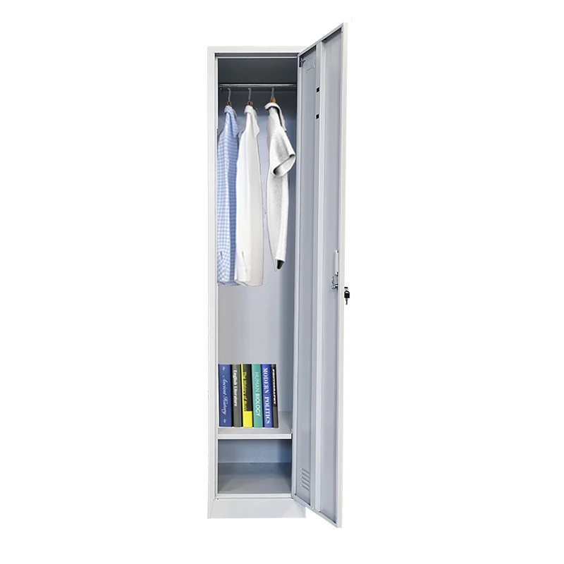 Knock Down China Cheap Single Door Steel Hostel Staff Gym Lockers