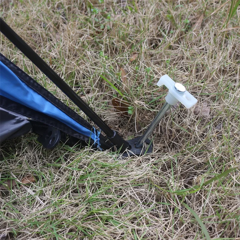 8pc/lot Outdoor Tent Fixed Camp Pegs Campsite Stakes high steel nail with luminous plastic head for camping tent