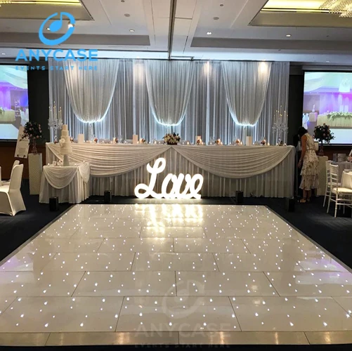 Portable starlit light led dance floor video wedding dance floor for events
