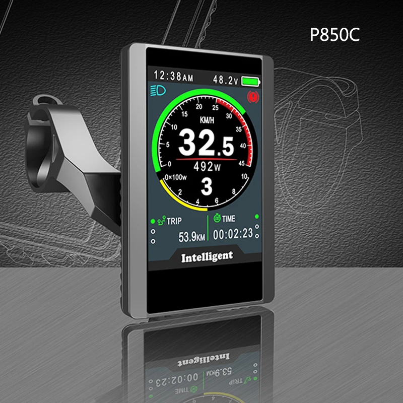 E-bike Indicator P850C 850C Full Color LCD Display  Bafang Mid Crank Motor 36V 48V 52V 60V ebike conversion kit