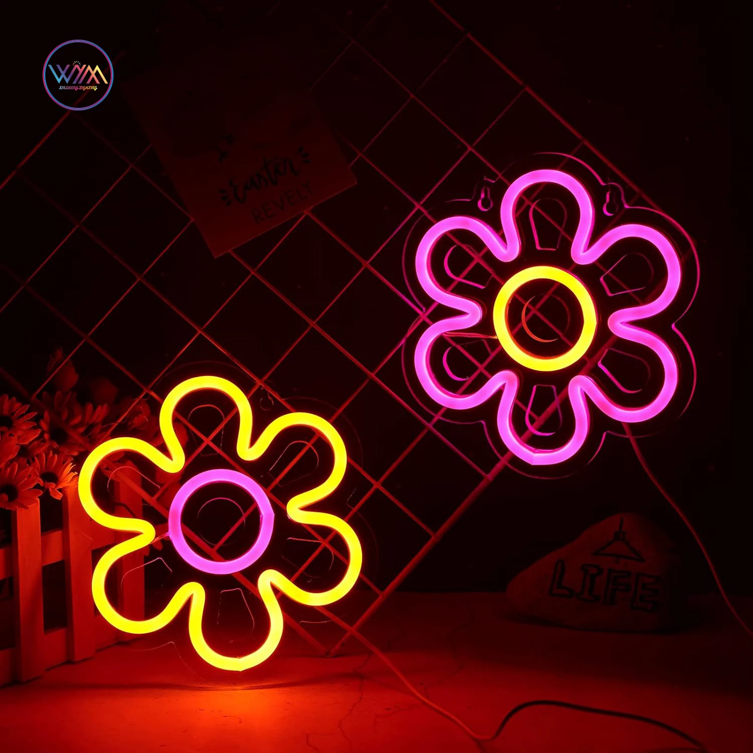 New Products Flower Neon Signs Wireless Remote Neon Sign Dimmers Retro Neon Sign Collections