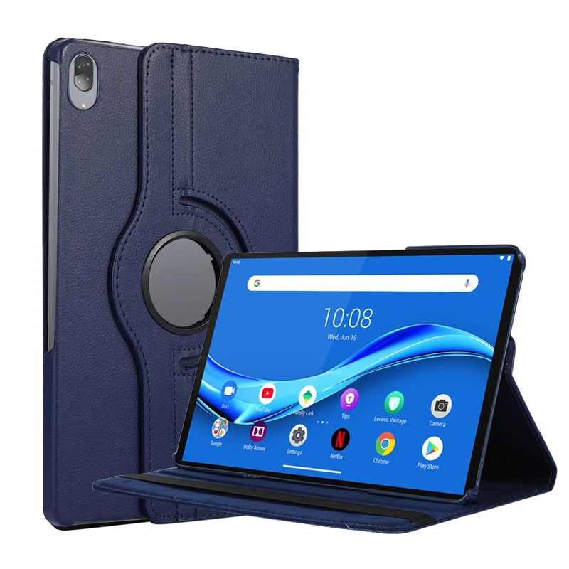For Lenovo Tab P11 TB-J606F Rotational PU Leather Tablet PC Case Cover