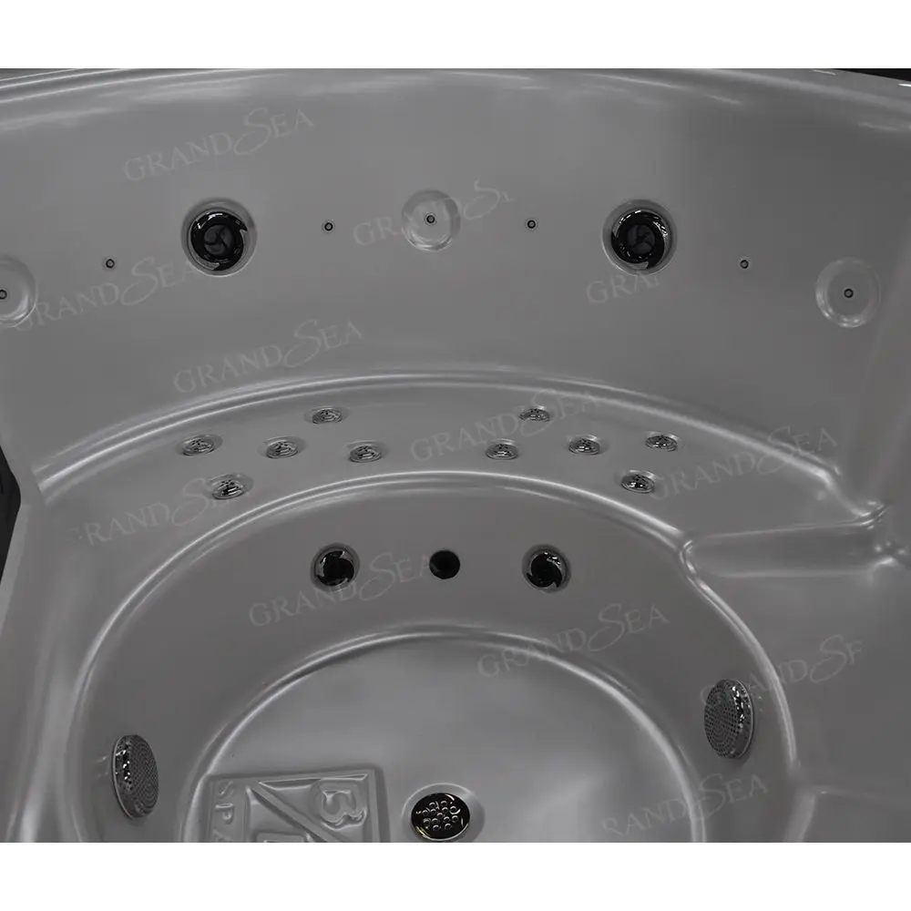 Large Space Bathtub Infinity Hydromassage Whirlpool Jet Acrylic Bathtub Outdoor Low Price Multifunctional LED Massage Bathtub