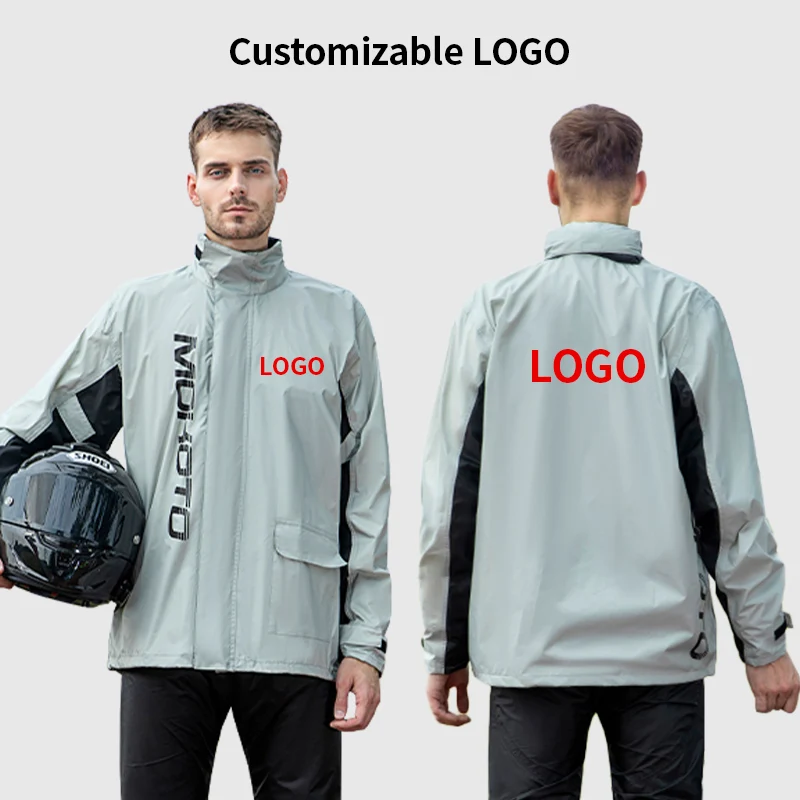 Motowolf Motorcycle Waterproof Outdoor Riding Split Raincoat Reflective Raincoat For Cycling Rain Pants Suit Camping 1 Sets