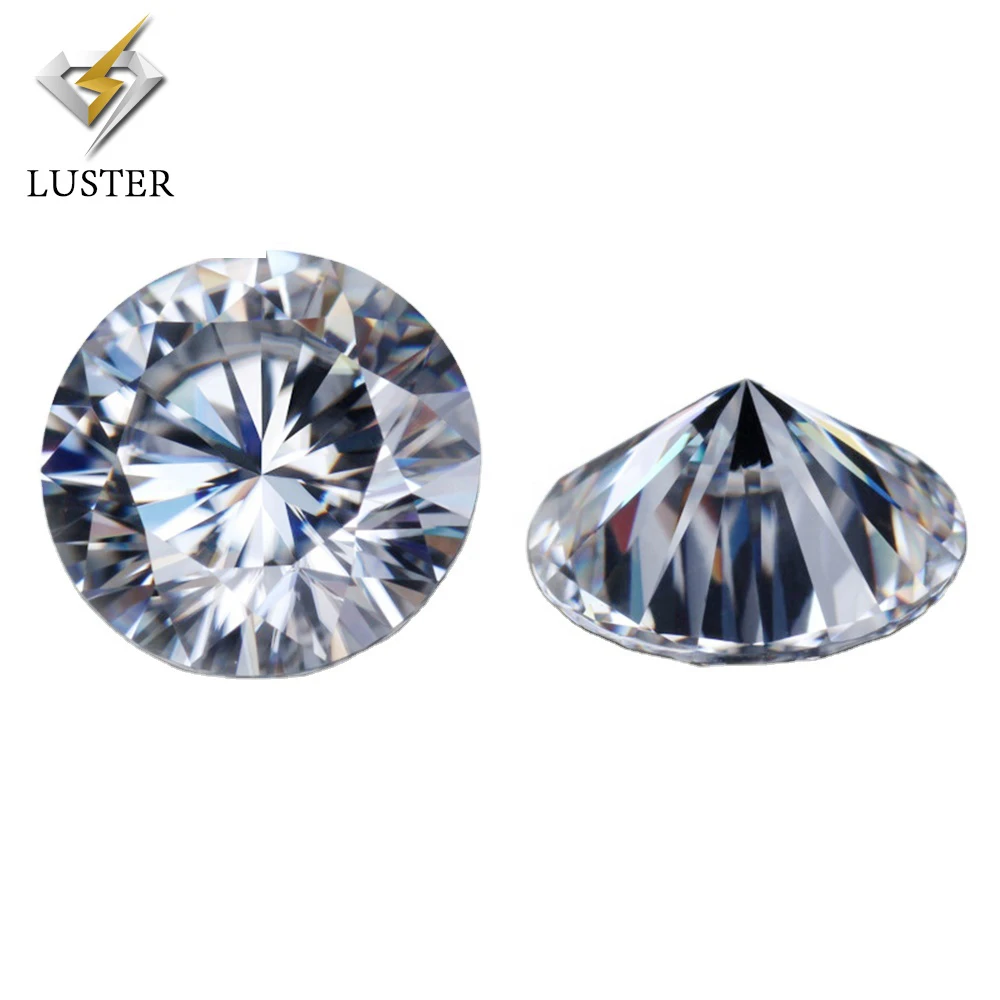 Moissanite Round Brilliant Cut  D/E/F Color White VVS Diamonds Round  Loose Moissanite