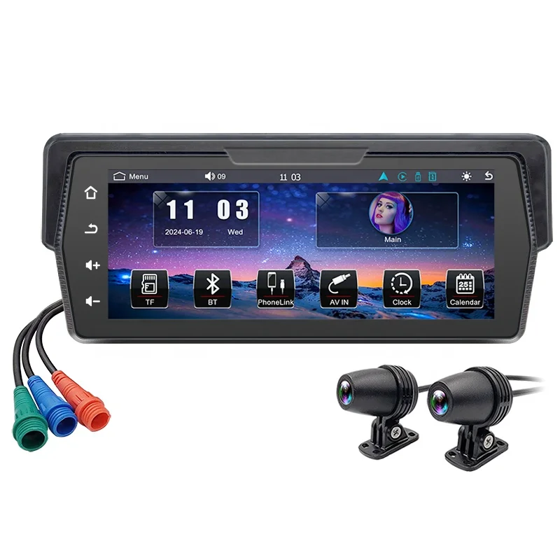 Wholesale new 6.86-inch motorcycle portable navigation display supports Android system