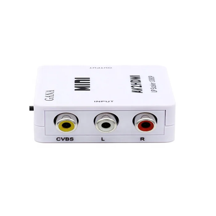 2021 Best selling UP scaler 1080P RCA to HD-MI plugs converters for HD camera DVD and VCR player