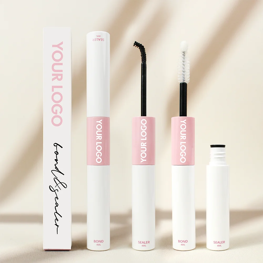 Fast Drying 2 in 1 bond and seal lash glue Private label cluster bulk bond and seal lash glue lasting 2 weeks diy lash bond
