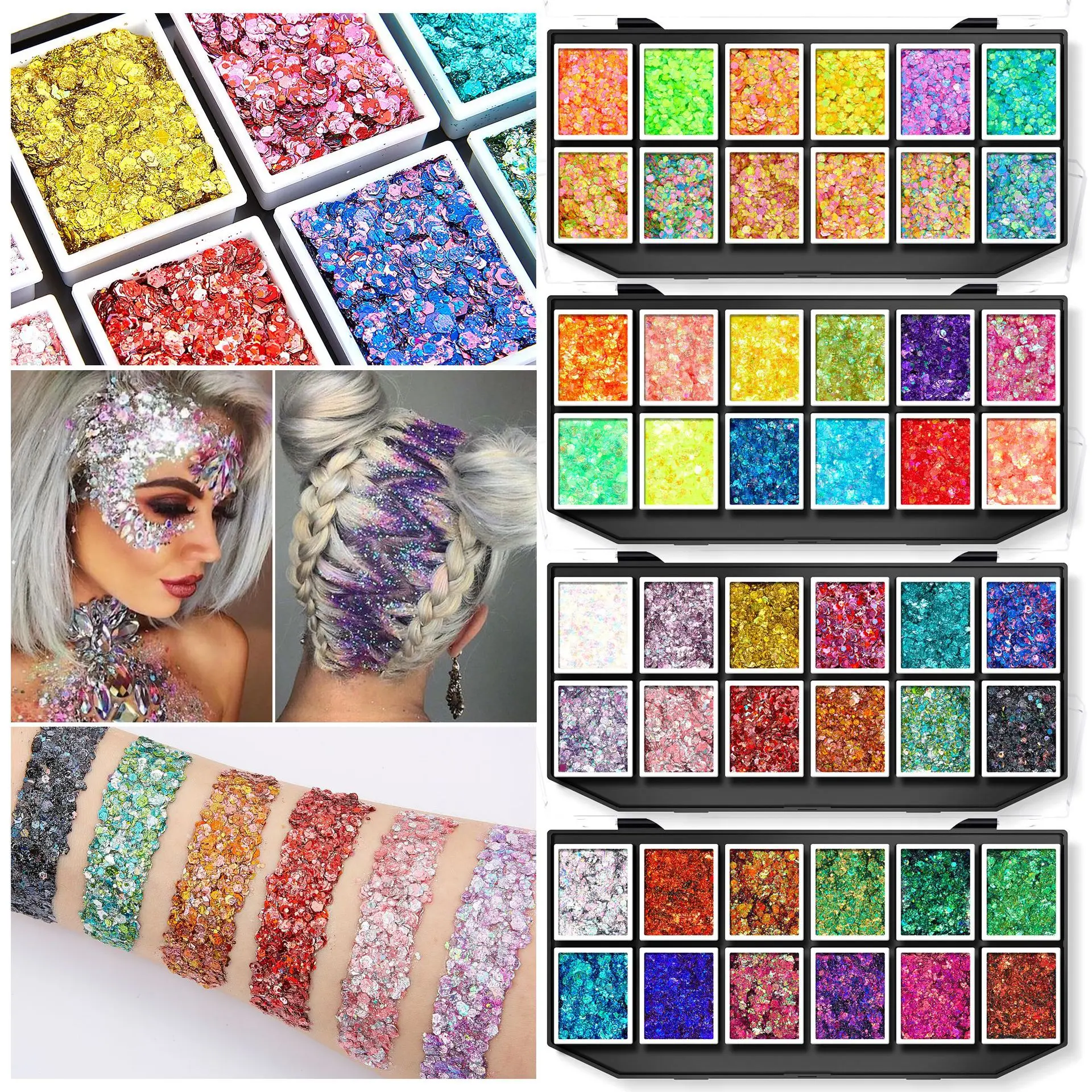 Cosmetic Grade Pigment Face multichrome duochrome chrome Long-lasting Waterproof Ultra glitter Eyeshadow Gel