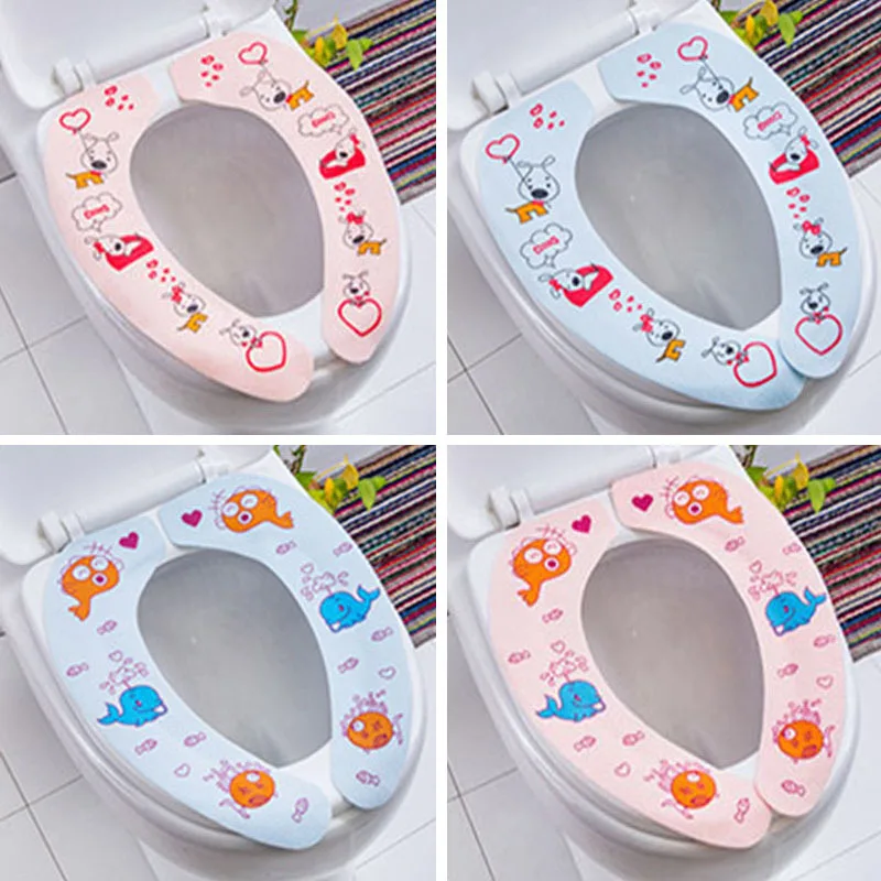 Winter toilet seat ring toilet cover toilet seat cushion paste type non marking universal