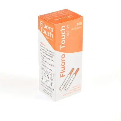  Офтальмологические полоски Fluro Touch флуоресцеин натрия 100 полосок в коробке лучшее качество