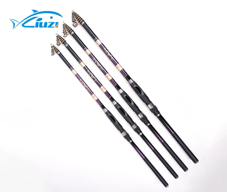 Carbon ultra light and super hard telescopic long-distance throwing sliding floating long section positioning stream rod marine