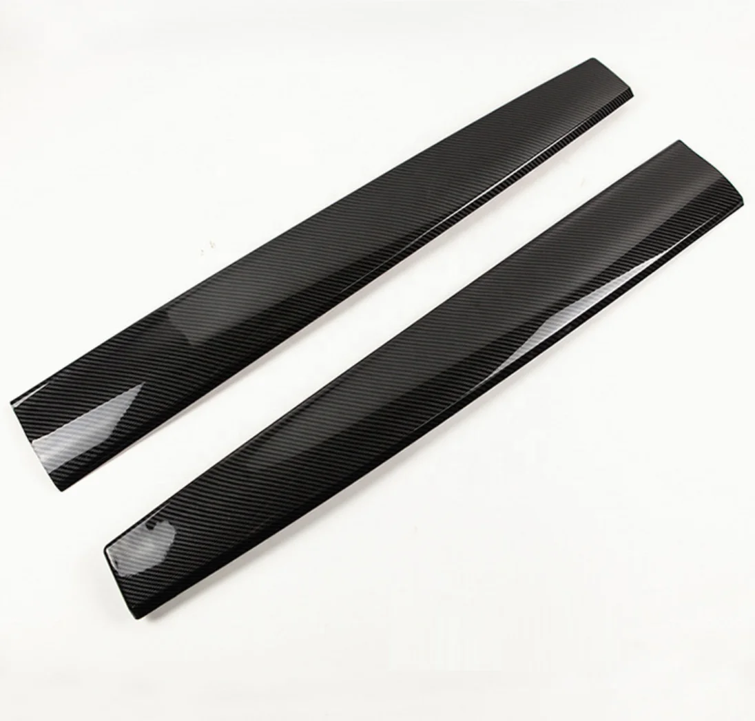 2pcs Overlay Carbon Fiber Pattern ABS Dashboard Interior Panel Trim for 2021 2022 Tesla  Model 3 Model Y