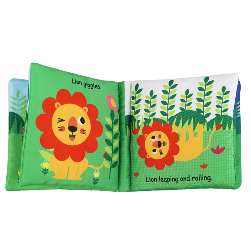 Wholesale Interactive embroidery Educational Activities Baby Quiet Book soft cloth 3D animal Toy Book Engage Your preschool