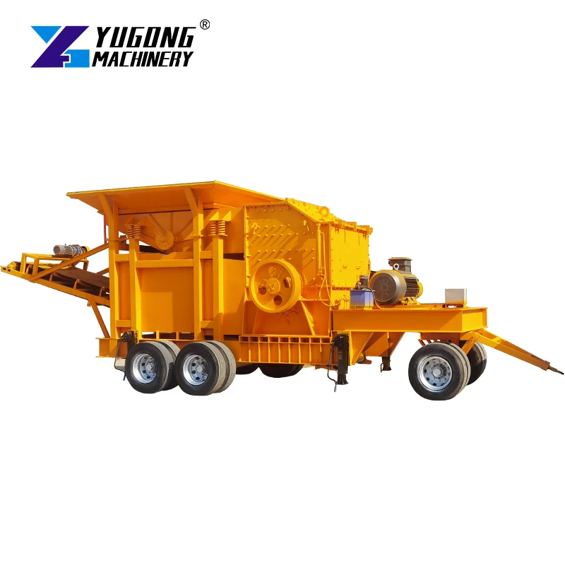 Stone Mobile Crushing Plant Mobile Crusher Station for Rubble Sand Making Machine