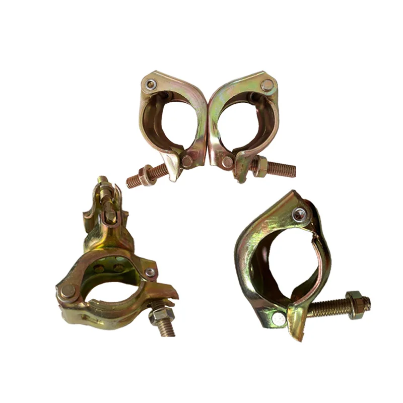 YONGXIN coupler types of scaffolding clamps Accessories Scaffold Tube Fittings Drop Forged Fixed Coupler Cast Iron Mild Steel Ty