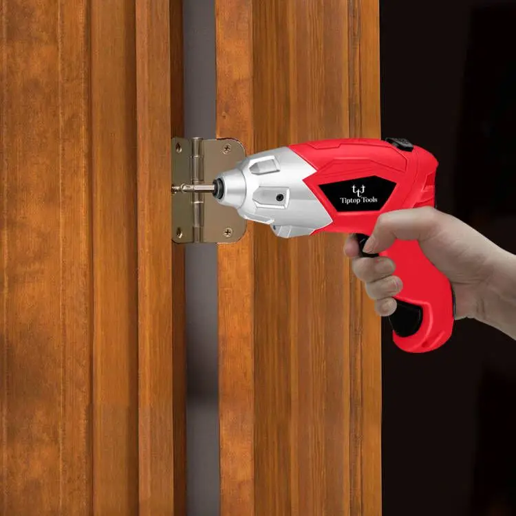 Customized 4V Lithium-ion Battery USB Charging 1/4' Hex Mini Cordless Electric Screwdriver Drill Set With Rotating Handle