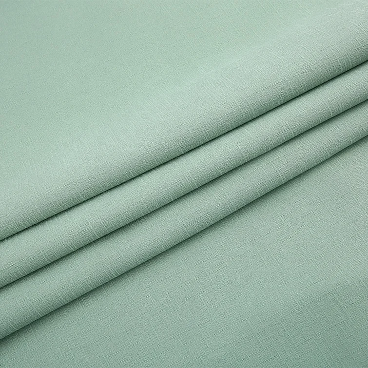 high quality 4 way spandex tr slub ladies dress polyester fabric price per yard