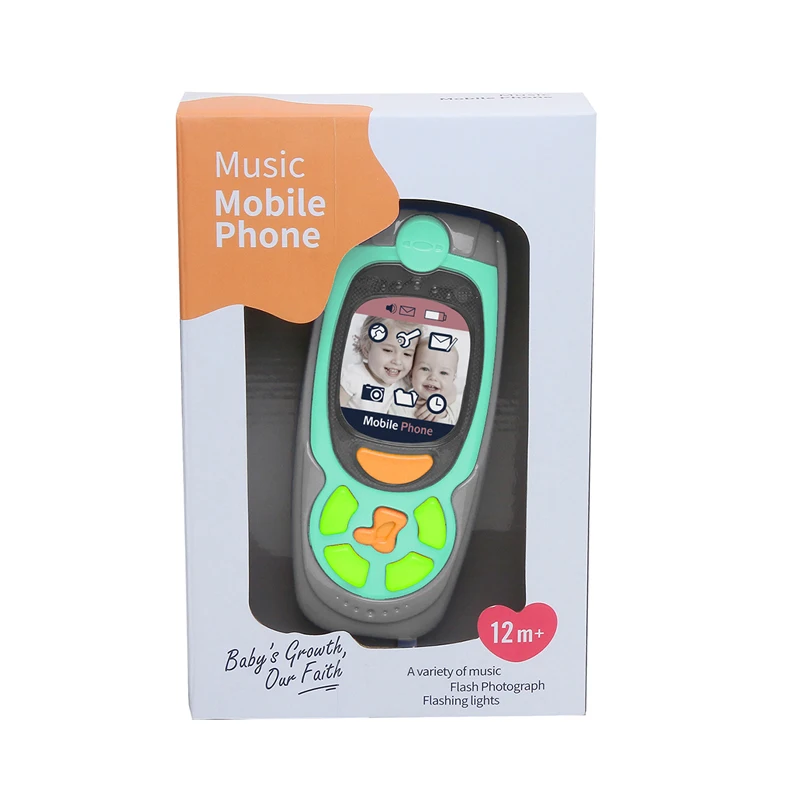 My First Learning Play Phone Musical Light Up Cell Mobile Toy Phone For Baby