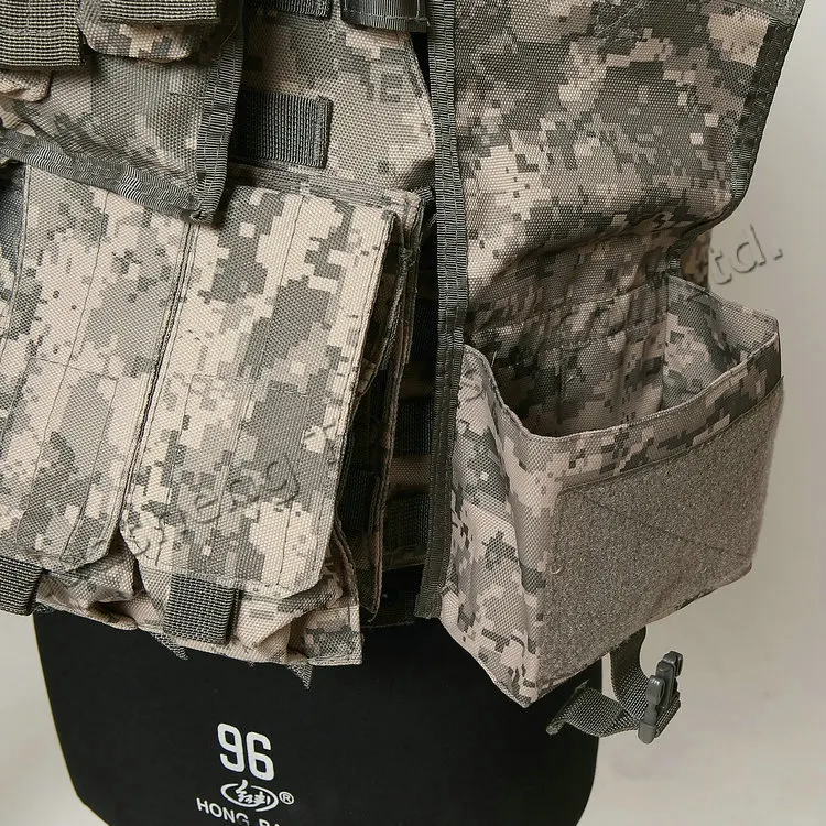 OEM custom 900D Oxford Tactical Camo Vest Outdoor Molle Personal Protective Vest