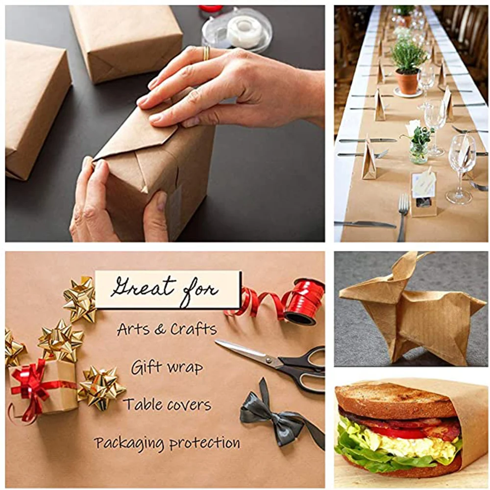 2022 New Arrival  Brown Ribbed Kraft Paper Big Roll Wrapping Recycled Paper Roll