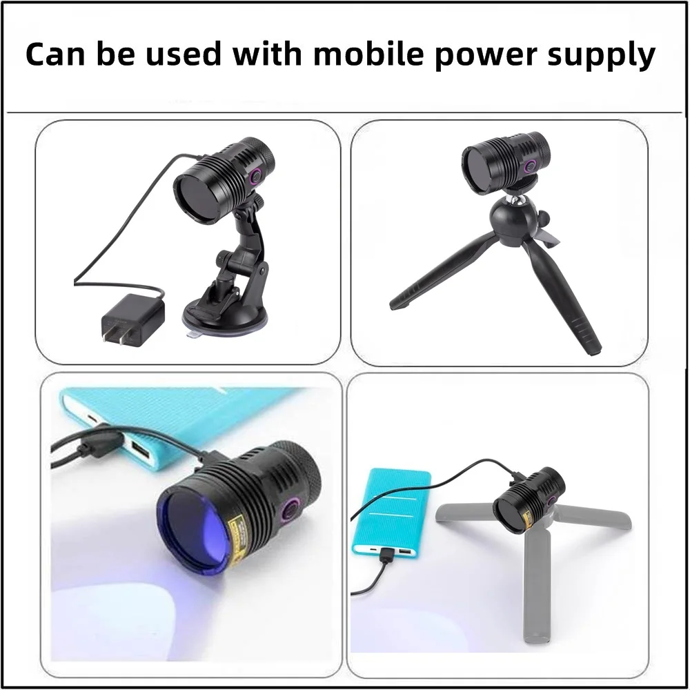 Alonefire SV47-UCL Ultraviolet Green Oil Shadowless uv curing lamp Refurbish LCD Screen Mobile PCB Repair Toos UV Fishing lights