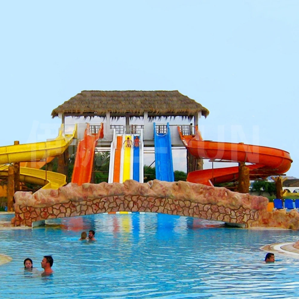 Commercial Fiberglass Water Slide for Swimming Pool