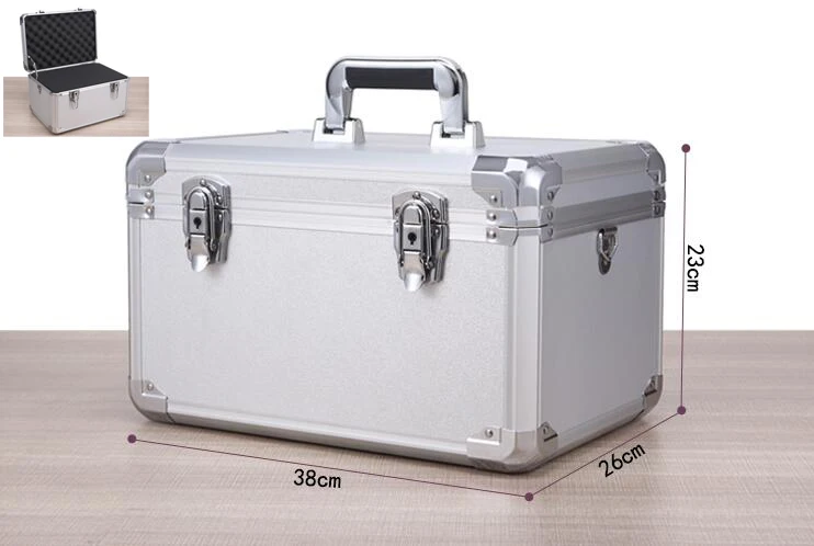 2021 Toolbox чемодан из алюминиевого сплава инструмент коробка оборудование файл косметический ящик для инструментов с