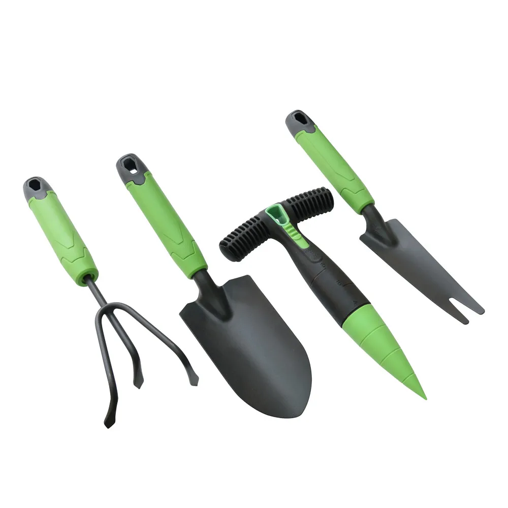 New Promotion Sale Mini Kids Green Trowel, Garden Steel Tools Small Multi-function Hand Tool Garden Weeding Shovel/