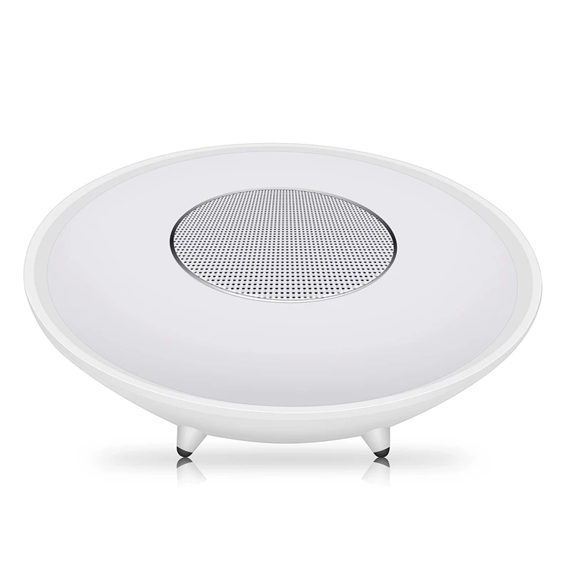 Прикроватная настольная лампа Портативные беспроводные динамики Сенсорный датчик затемнения Теплый белый RGB светодиодные фонари