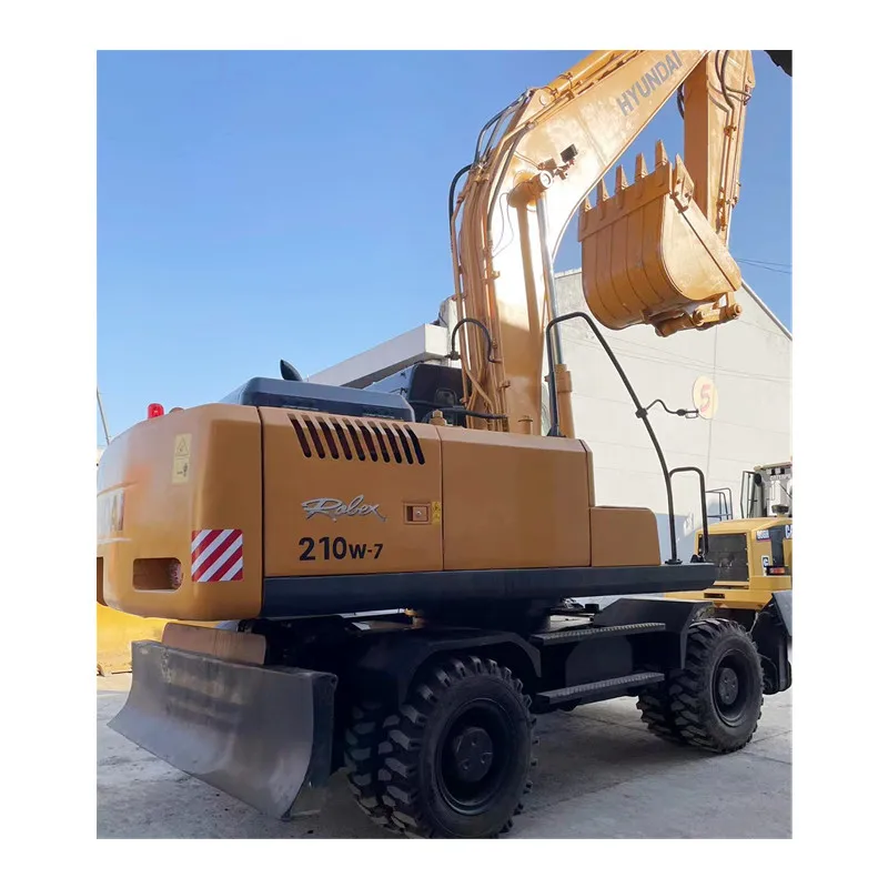Used Hyundai R210W-7 Wheel Excavator Robex 210W Hyundai 21ton Wheel Excavator on Sale
