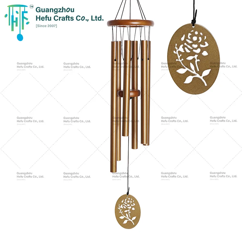 HF Serene and elegant 32-inch brown pearlescent classical wind chime