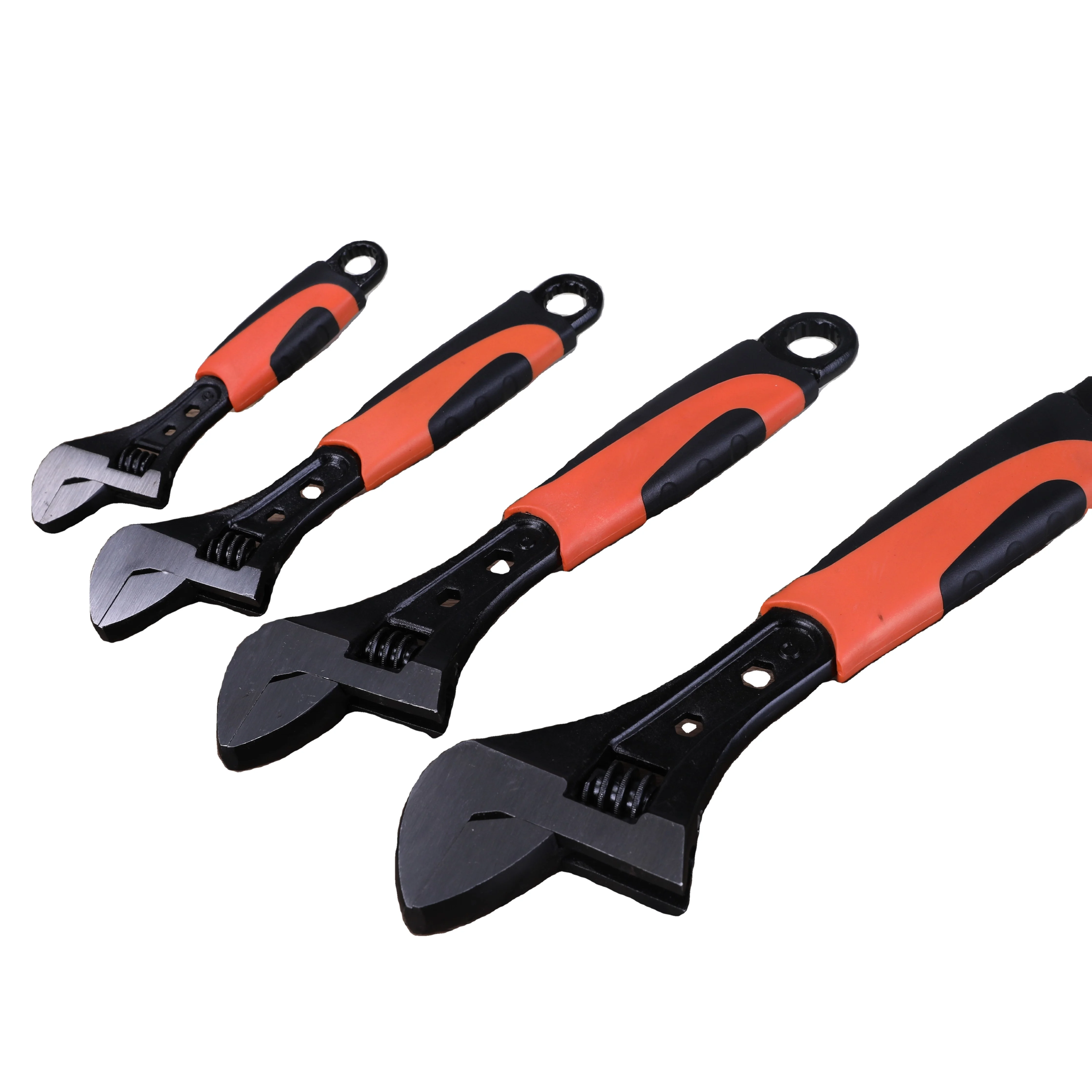 germany type black finished & full polished head adjustable wrench