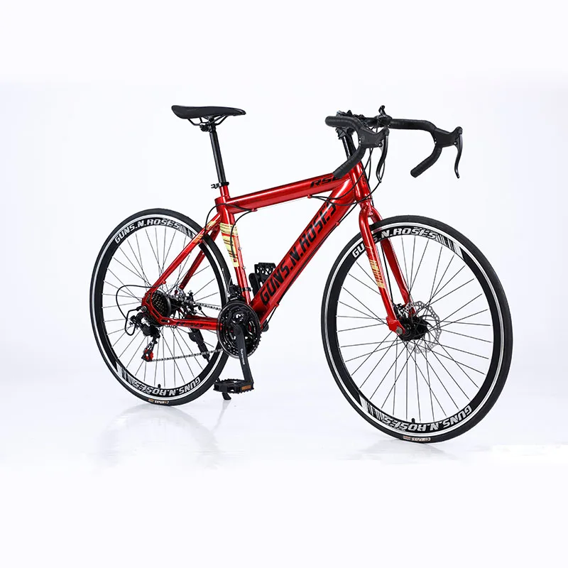 High-carbon Steel Adult Bike,suspension Fork Disc Brake Road Bike Bicicletas Road Bicycle for Sale