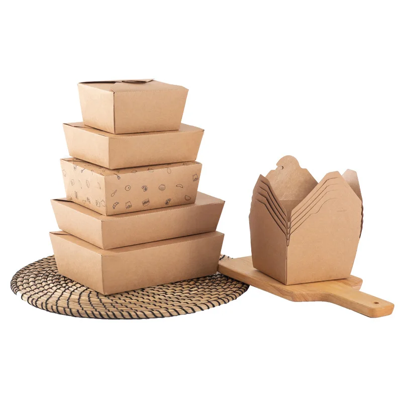 16oz 26 oz 32 oz disposable printed pasta food packaging take away noodle box custom