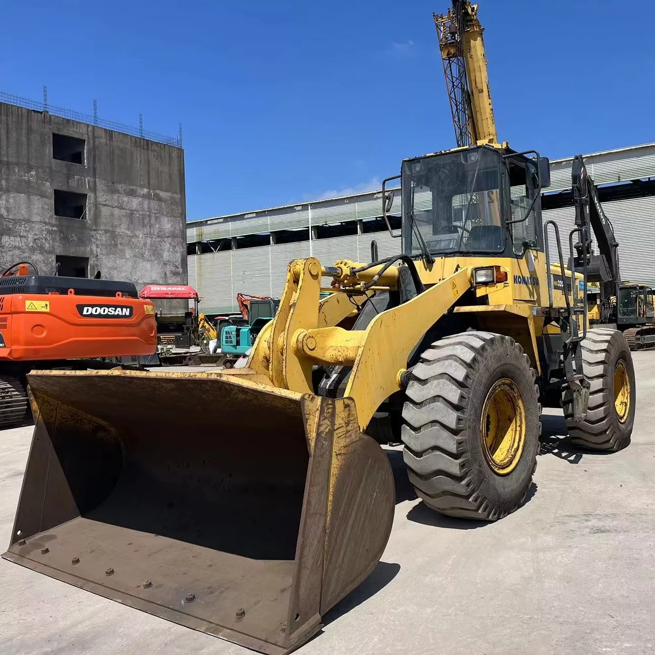 factory price komatsu wa320 payloader used wheel loader wa100