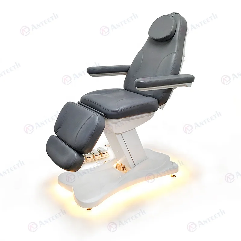 3 4 motor Electric Spa Tattoo Bed Massage Table With Light Beauty Salon Treatment Chair Esthetician Bed Electric Facial Bed