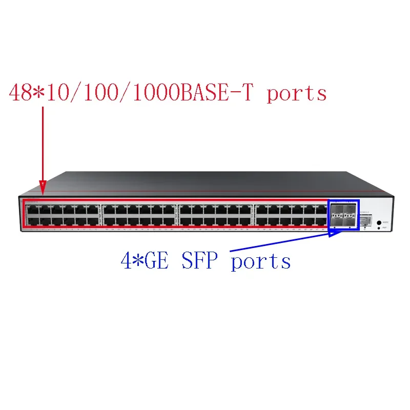 Layer 3 High Performance 48 port managed gigabit Network switch S5735-L48T4S-A-V2