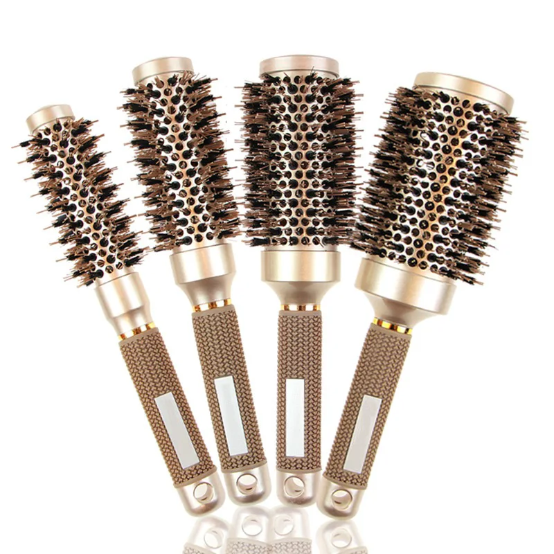 Hair roller brush plastic round hair comb aluminum carbon ceramic comb round brushes for hair professional set