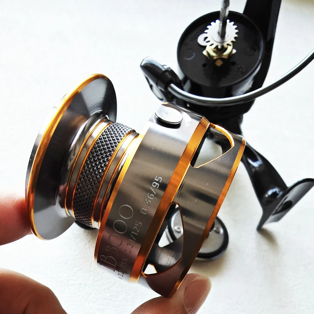 ALPHA 2023 Wholesale 3000 Max Drag 8KG EVA Knob Bass Sea Saltwater Freshwater Metal Fishing Spinning Reel