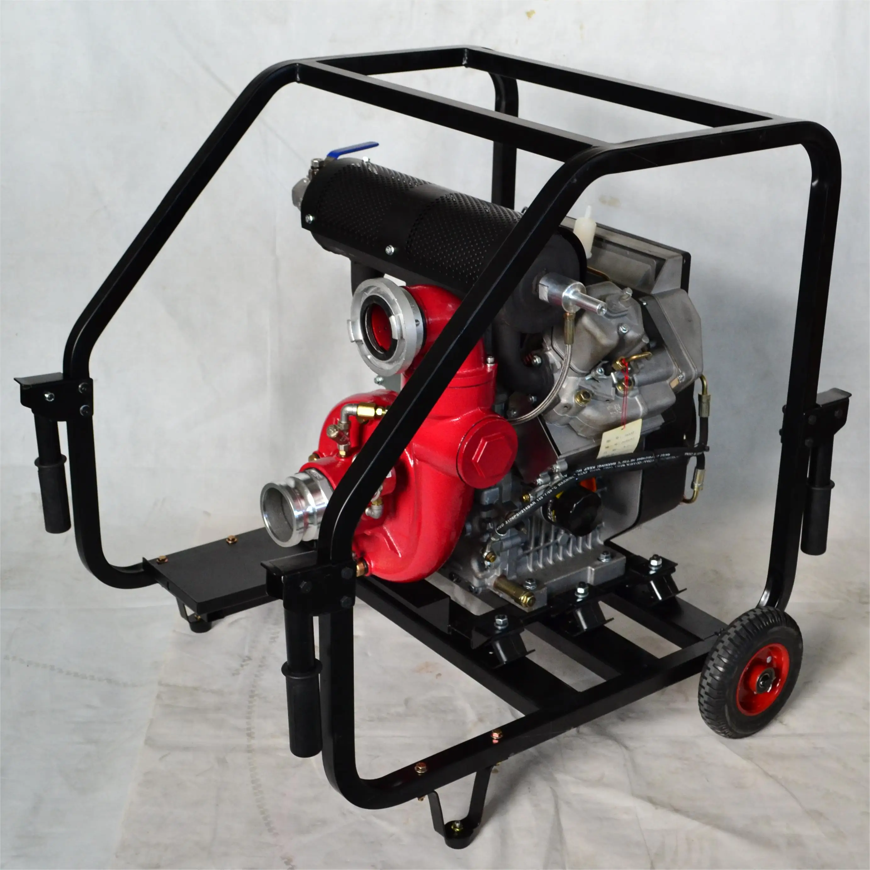 80mm 3inch 22hp 16kw Two Cylinder Diesel Engine Pump Set Exhaust Self Suction Water Self-priming Pumps