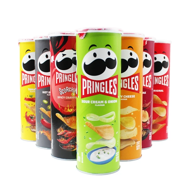 Качественные Pringle s 110 г оригинальные картофельные чипсы экзотические тайские азиатские закуски со специальным вкусом упаковка