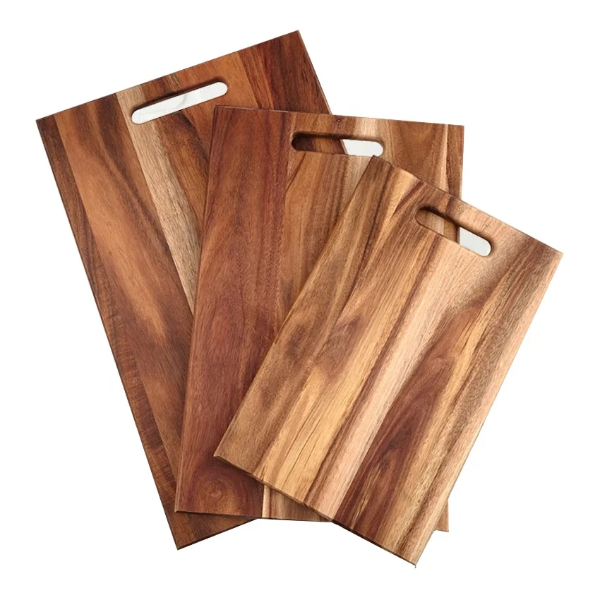 Hot sale Solid Acacia Wood Kitchen Cutting Chopping Boards Large Wholesale