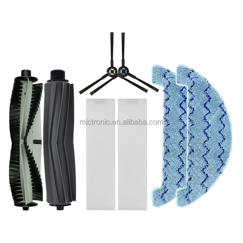 Compatible For ILIFE L100 A10S / ZACO A10 Robot Vacuum Spare Parts Accessories Main Brush Side Brush Mop Cloths Rag