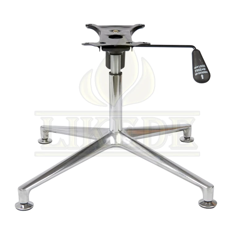 Factory outlets hot sale 4 feet swivel chair parts aluminum lounge chair swivel base revolving chair parts