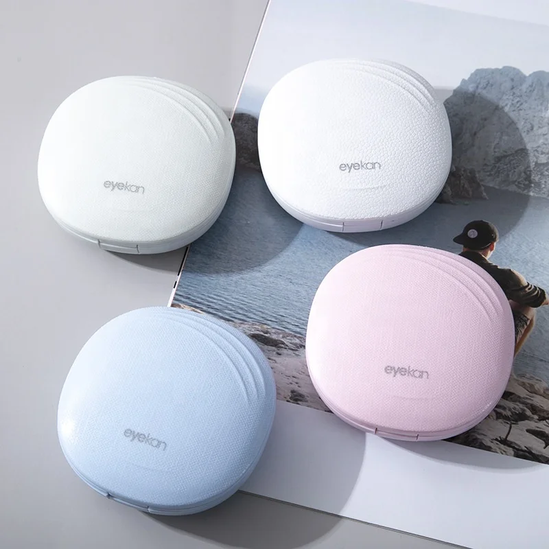 eyekan K2108 Fresh literary contact lens case cute contact lens box simple trendy contact lenses cases boxes