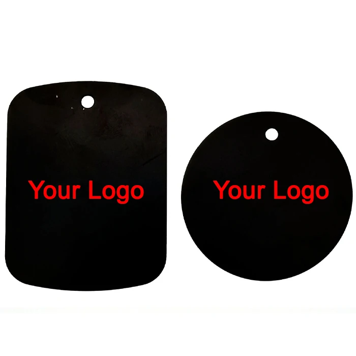 OEM ODM прямоугольная и круговая прочная клейкая железная пластина металлическая пластина для магнитного автомобильного держателя телефона