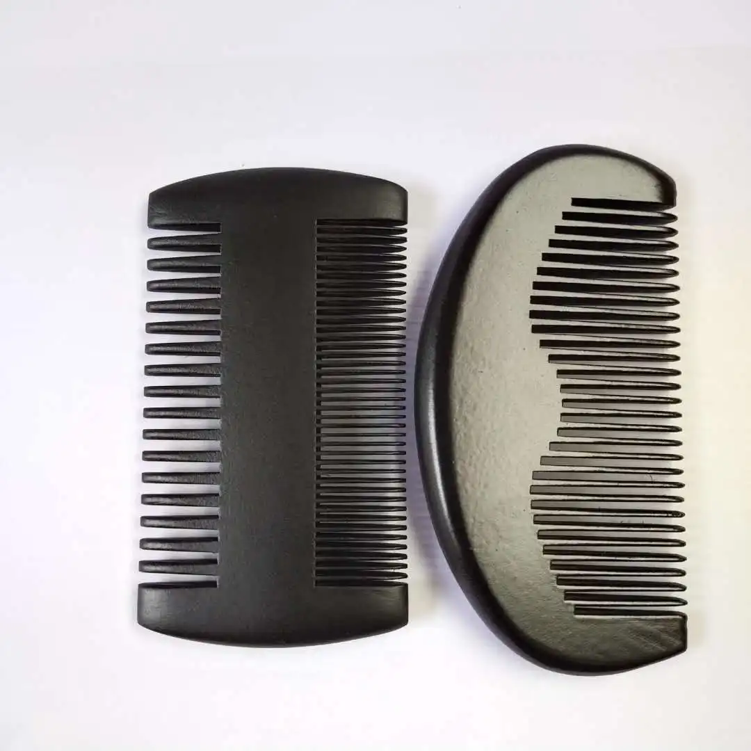 wooden beard brush and comb set beard care kit 100% boar bristle beard brush